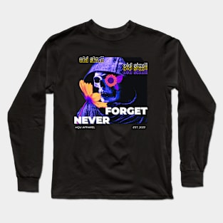 Old Skull Never Forget Long Sleeve T-Shirt